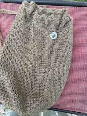 The Sak Crochet Tote Bag in Brown